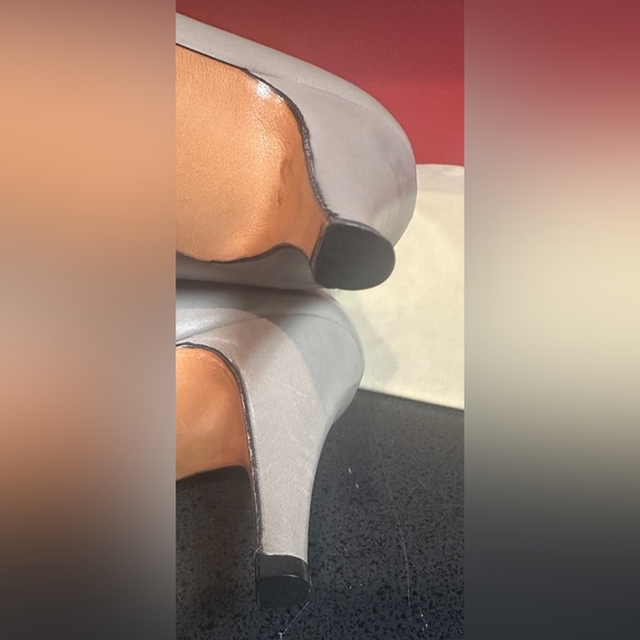 Vintage Chantal Slouch Knee Boots Gray Smooth Leather Women’s Size EU/39.5 US/8 - Picture 14 of 16